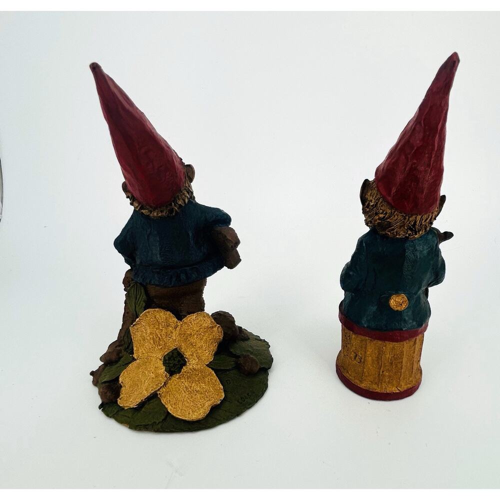 Tom Clark Doug #21 And Dick #178 1984 Gnome Figurine Teddy Bear Retired - Picture 3 of 6